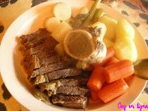 Paleron de bœuf en pot au feu