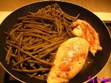 Blancs de poulet aux haricots verts