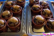 Cassolette de dinde farcie, marrons et champignons