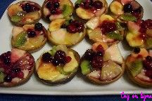 Tartelettes aux fruits, crme au Muscat. Cliquer pour voir la recette