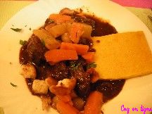 Daube de joues de buf au banyuls