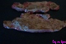 Onglet de bœuf grillés à la plancha