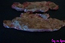 Onglet de buf grills  la plancha