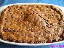 Clafoutis aux cerises et chocolat noir