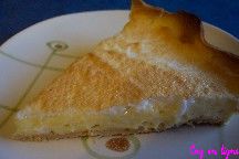 Tarte  la crme au pamplemousse meringue