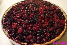 Tarte aux fruits rouges, crme  la vanille