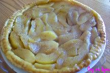 Tarte Tatin aux pommes  la cannelle et au miel