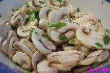 Salade de champignons de Paris