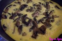 Omelette aux champignons de Paris