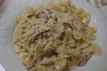 Farfalle carbonara