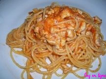 Spaghetti bolognaise au poulet