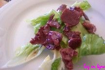 Salade « Scarole » aux gésiers de canard confits