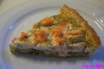 Tarte au saumon et courgettes