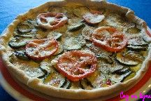 Tarte aux courgettes. Cliquer pour voir la recette